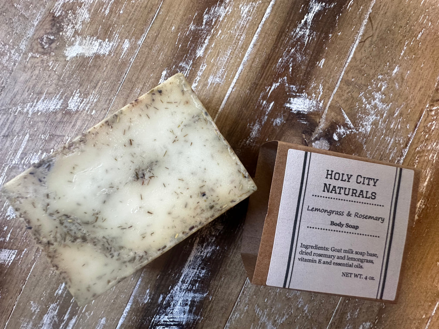 Lemongrass & Rosemary Goat Milk Soap